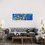 Almond Blossom On Royal Blue by Vincent Van Gogh - Floater Frame Panoramic Painting on Canvas-267851040-267851053