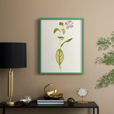 Mauve Garden Flowers IV, reproduction encadrée - bois massif
