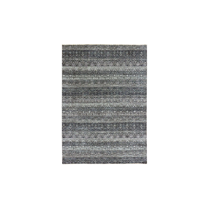 5'x7'1" Gray 100% Wool Hand Knotted Kohinoor Herrita Oriental Rug 92786942C2744ED6AF9D181D00C50ABE