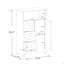 Armoire de rangement pour salle de bain avec 3 tiroirs et 1 porte