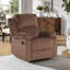 Fauteuil inclinable manuel rembourré en microfibre Nikodemos-1530999296
