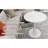 27.6-Inch White Coffee Table, Mid-Century Modern Style Dining Table, Suitable For 2-4 People, Featuring A Round White-Veined Marble Tabletop, Perfect For Various Settings.-1573741933-1573741932