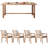 Nordic style solid wood dining table set.-106778358