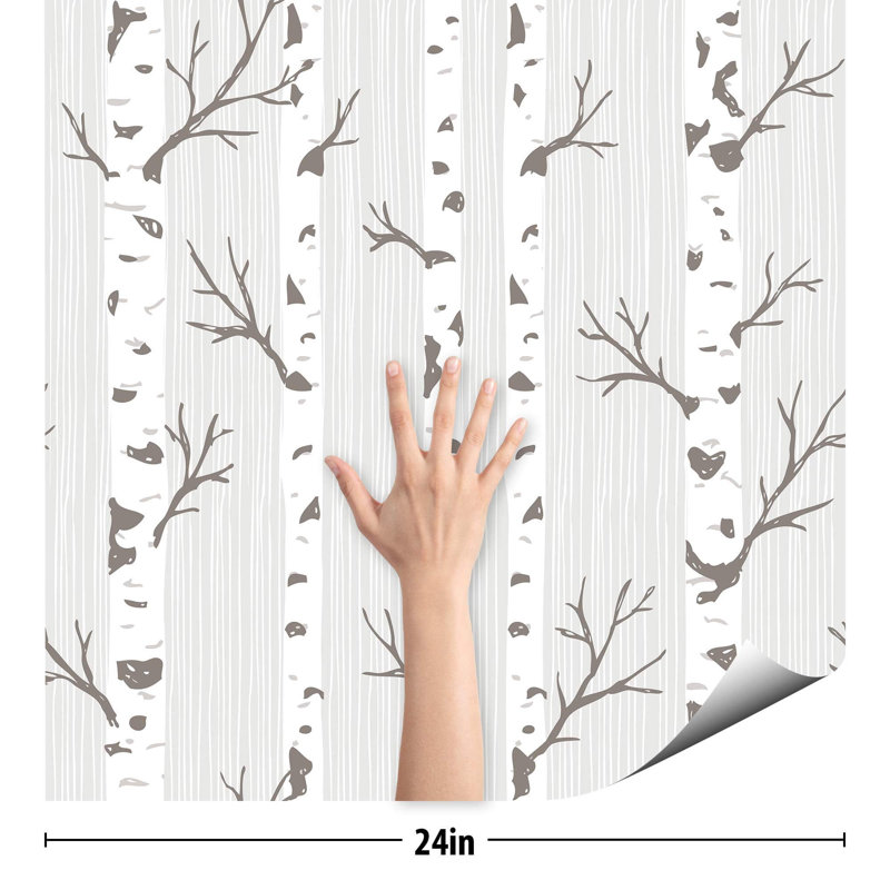 Carreau de papier peint Zybert, L 102 po x l 24 po