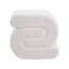 50cm Wide Irregular Solid Colour Pouffe Ottoman