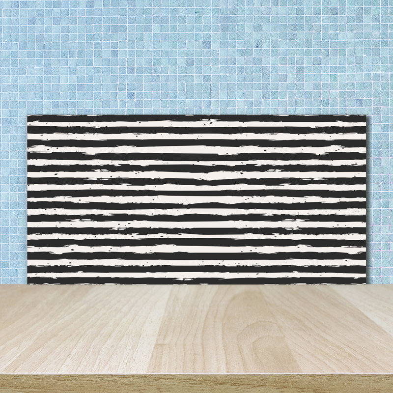 Bayah 50cm W x 100cm L Glass Peel and Stick Panel