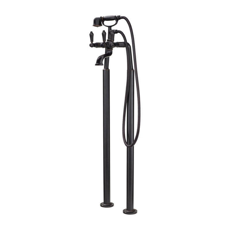 Floor Mounted Tub Spout, Tuscan Bronze