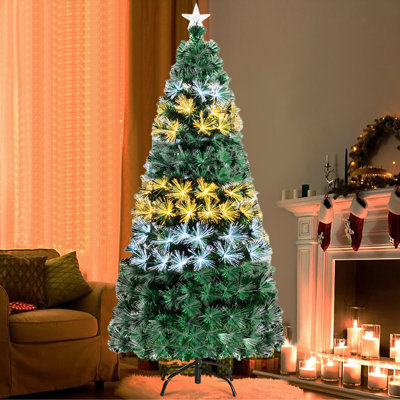 Lighted Fir Christmas Tree