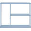 Elmi Steel Etagere Bookcase-387615882-387615876