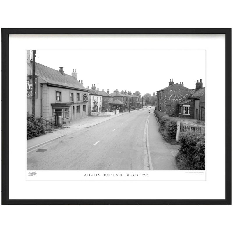 Altofts, Horse And Jockey 1959 - Single Picture Frame Print, 60cm H x 80cm W x 2.3cm D