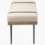 Banc d'appoint rembourré beige Karis