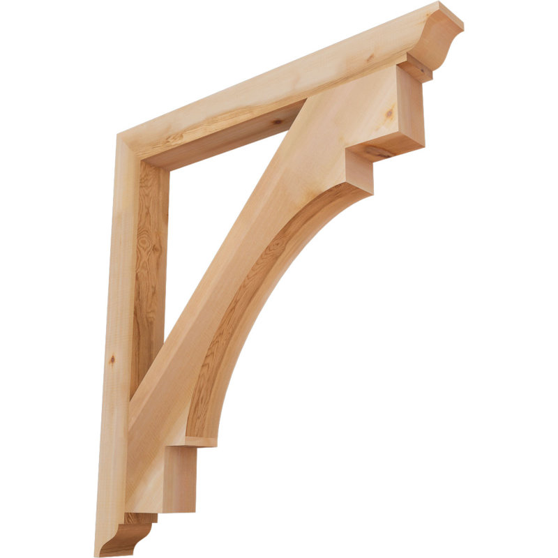 Support Merced, Cèdre rouge de l'Ouest (lisse), 42"H x 3.5"W x 38"D