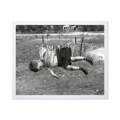 Kid on Clothesline