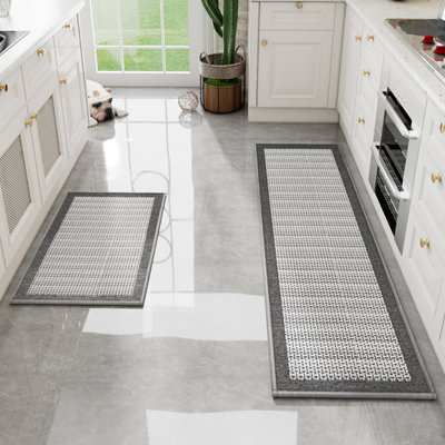 Kitchen Rugs And Mats Non Skid Washable Set Of 2