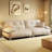 Mid Ancient Style Cream Straight Sofa