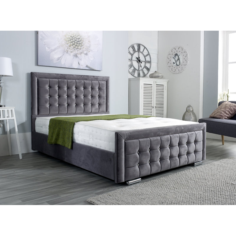 Gidney Upholstered Bed Frame, Double (4'6)