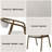 Chenille & Walnut Side Chair