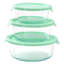 Ensemble de 12 contenants de rangement en verre avec couvercle en plastique menthe Martha Stewart