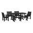 Ensemble de salle à manger avec table et accoudoirs de jardin 6 pièces Laguna Poly
