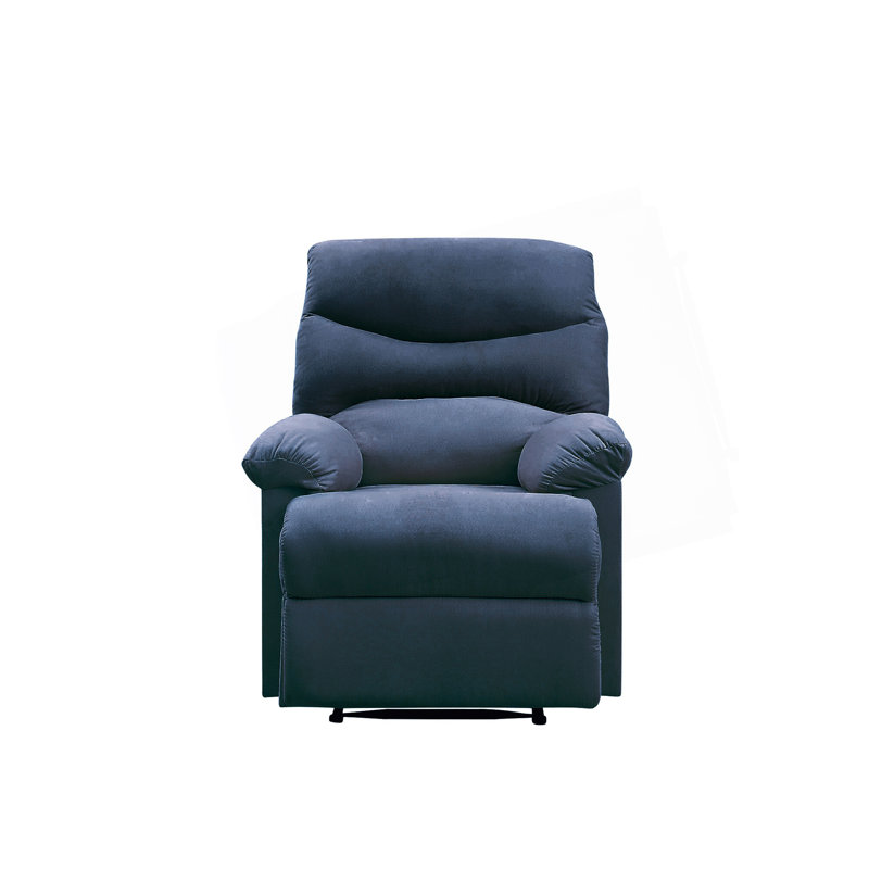 Fauteuil inclinable avec accoudoirs coussinés, Bleu