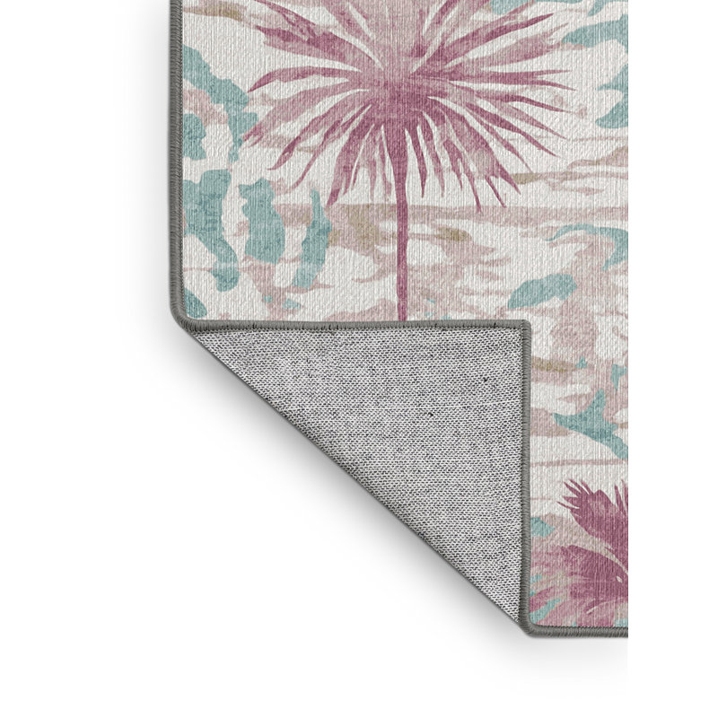 Machine Washable Gray Area Rug, Runner 2' x 4'