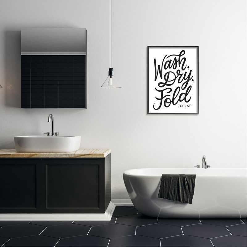 Art textuel sur panneau de fibres à densité moyenne, L 24 po x H 30 po, Giclée encadrée noir minuit