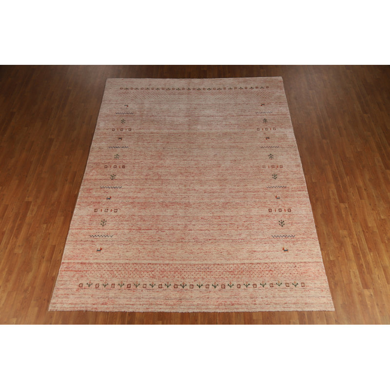 Handmade Gabbeh Style Indian Area Rug 9x11