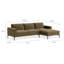 MTO - The New Standard Sofa with Arm Chaise with Black Legs-1962348399-1962348311