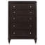 Commode 5 tiroirs Brun Niguel