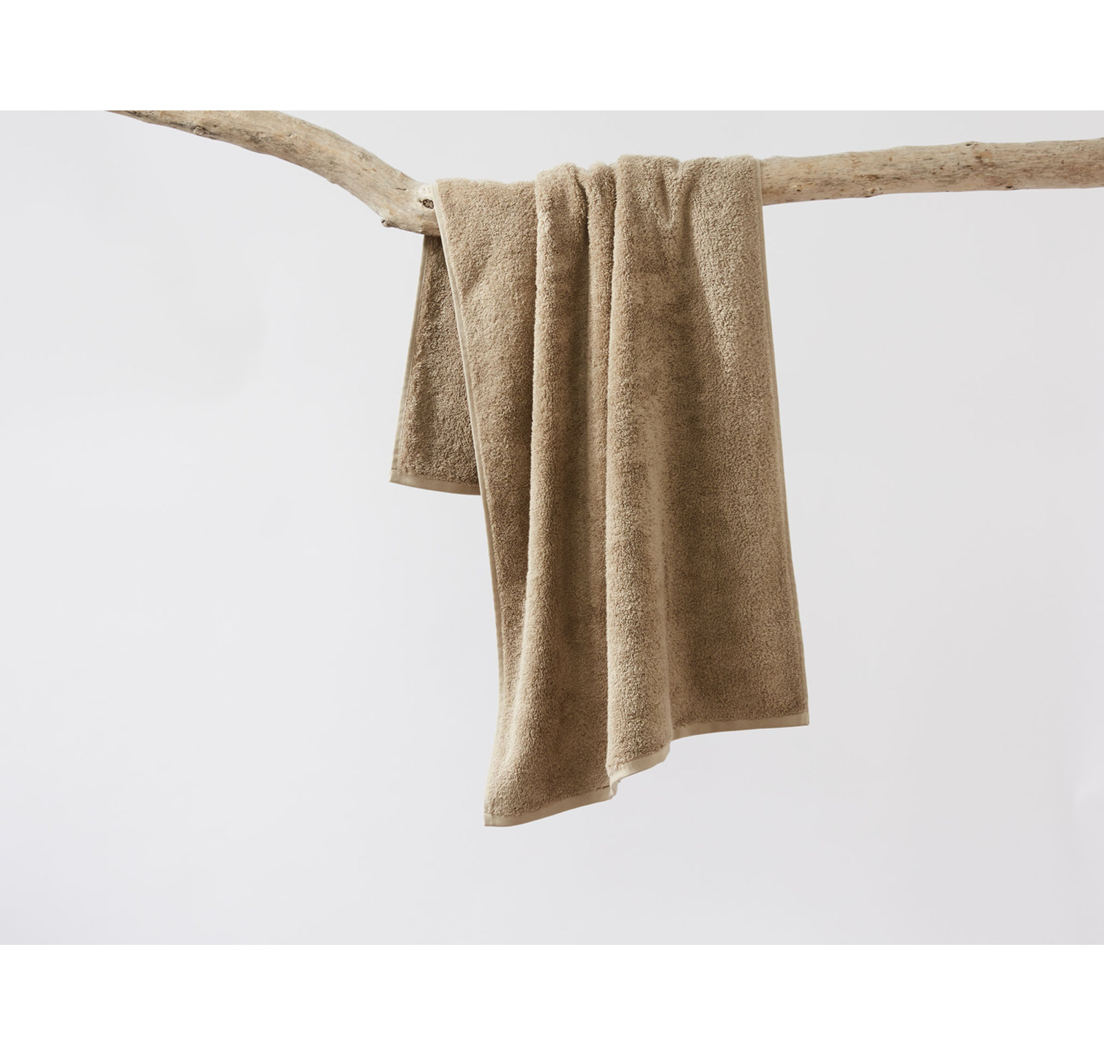 Cloud Loom Organic Cotton Bath Towel, Gray, Hand Towel - 1 Pack