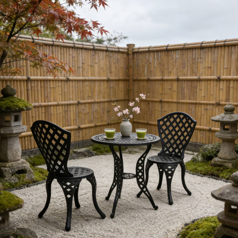 Ensemble bistro de patio pour la détente en soirée et les petits fauteuils d'extérieur