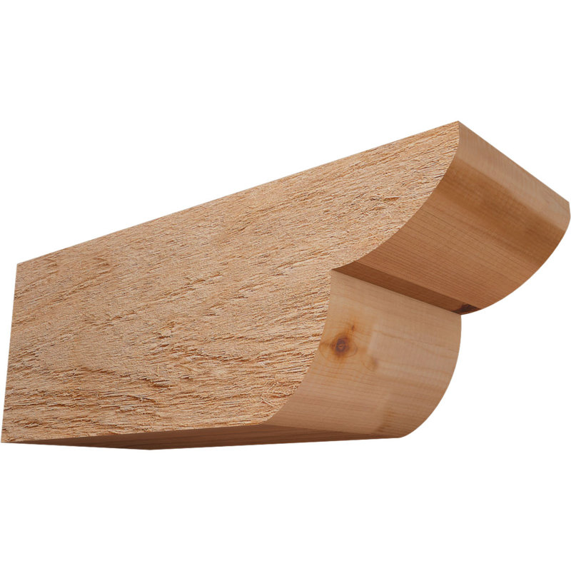Queue de chevron Crestline, Cèdre rouge de l'Ouest, H 6 po x l 16 po x P 6 po