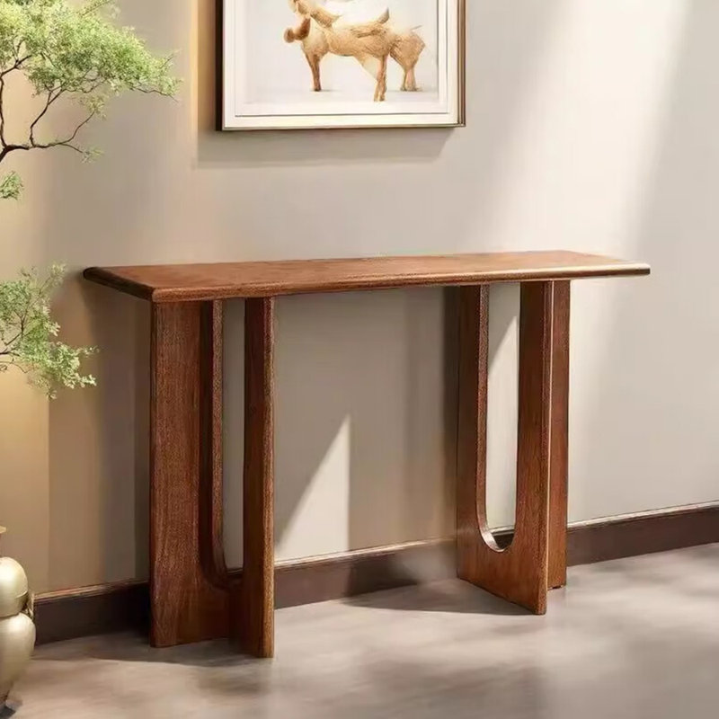 Modern solid wood console table., 31.5" H x 47.2" W x 11.8" D