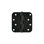 Charnière à rayon 4 po x 4 po x 5/8 po Deltana S44R51B; finition noire mat