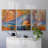 " Cadmium Winter Solstice I " 3 - Pieces-91416276-91416274