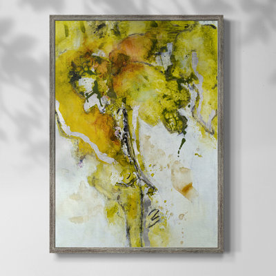Golden Foliage II, reproduction encadrée - bois massif