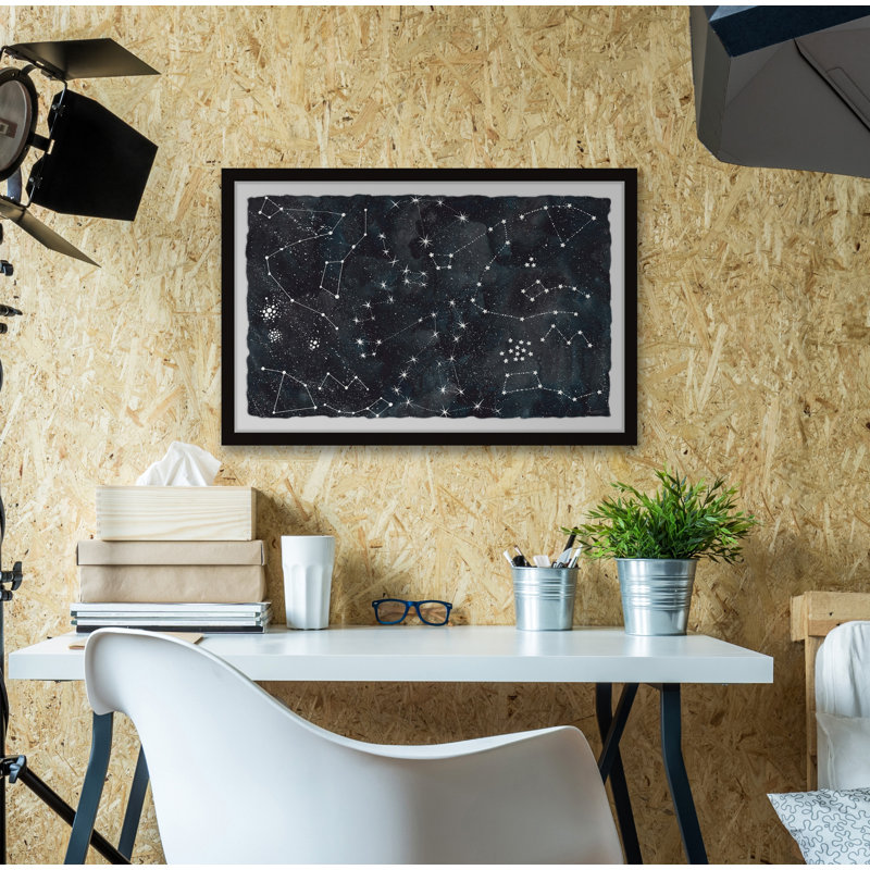The Constellations - impression encadrée, H 20 po x l 30 po x P 1,5 po