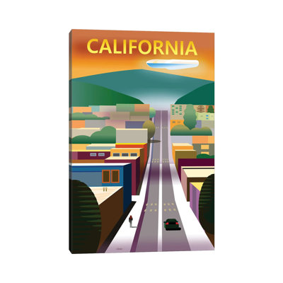 California Street - Wrapped Canvas Painting