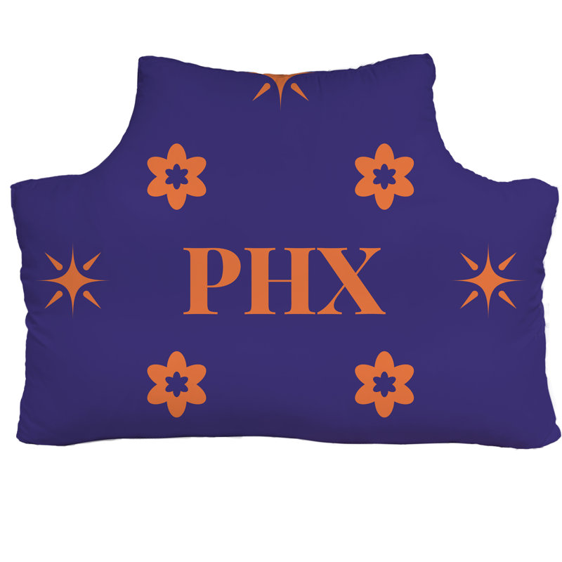 Tête de lit Phoenix orange, Rectangulaire H 29,5 po x l 59,5 po