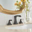 Robinet de lavabo de salle de bain surdimensionné avec bonde escamotable avec trop-plein-64575919
