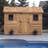 12 ft. W x 8 ft. D Cabana Cedar Wood Pool and Garden Shed