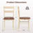 Wooden Dining Chair With Rubber Wood Frame Padded Seat For Kitchen-1292038111