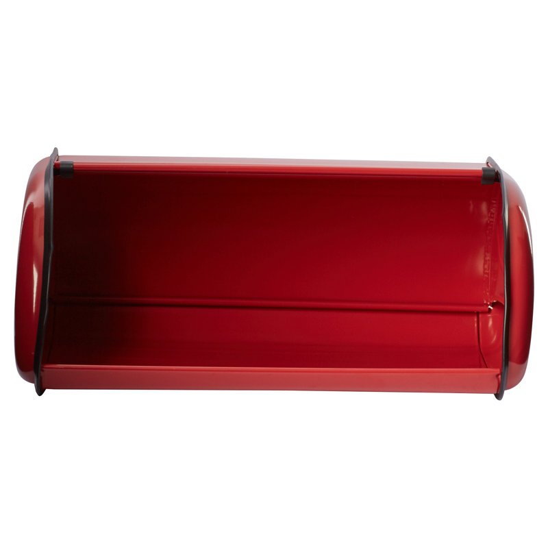 Boîte à pain en acier Wayfair Basics Berryman, Rouge