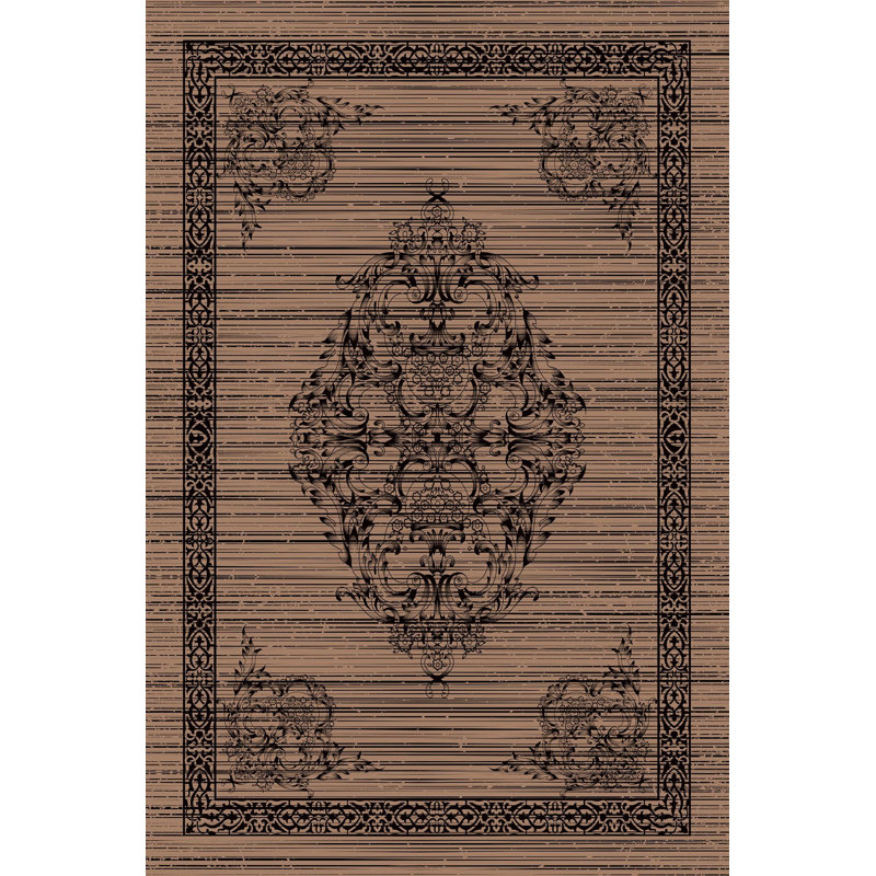 Premium Hall Carpet (3.3 x 6.6 ft), 100% Polyester, 0.3 in Pile Height | Antibacterial, Non-Slip PVC Dot Underside, 650 g/m² | Durable Woven Design, 3D Digital Printing, Machine Washable, Ideal for Home Décor