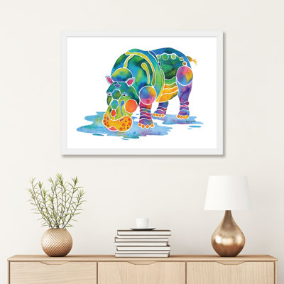 " Hippopotamus " Graphic Art Print