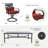 Elmfield 10 - Person Patio Dining Set with Rectangular Table , Cushions Included-1922098614