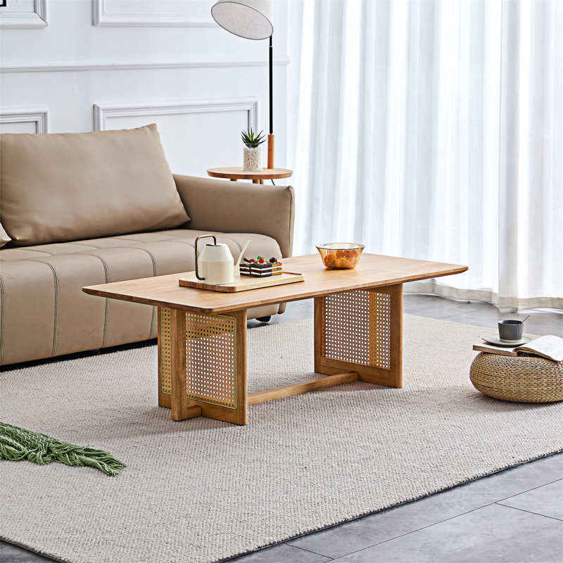 Table basse en bois, Naturel, Naturel