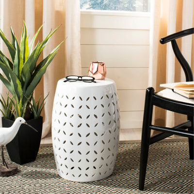 Feliciana  Ceramic Accent Stool