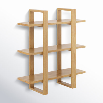 28" Solid Wood Floating Shelf