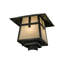 Tête de lanterne câblée 1 lumière H 18 po Stillwater Craftsman Verdigris